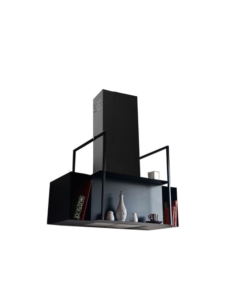 Cappa a parete nera 90 cm - Trendy