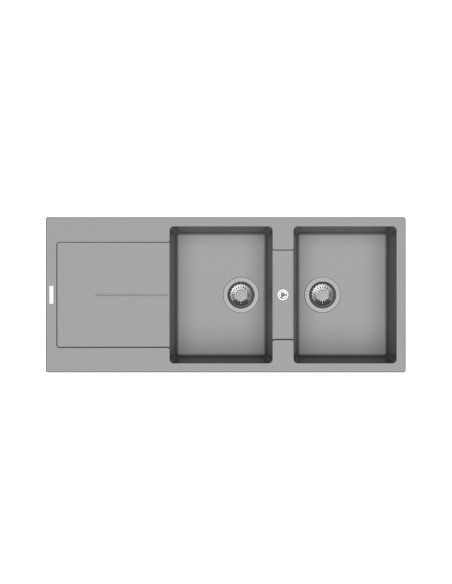 Lavello reversibile 2 vasche e gocciolatoio colore croma - Enigma D200