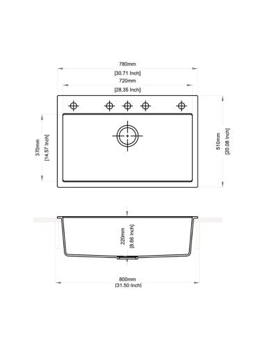 Lavello a incasso una vasca colore... Lavello a incasso una vasca colore...