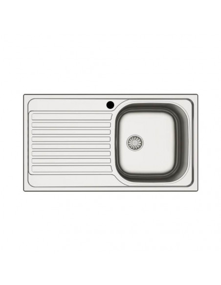 Lavello cucina 1 vasca e gocciolatoio sinistro 86x50 cm - MP861V