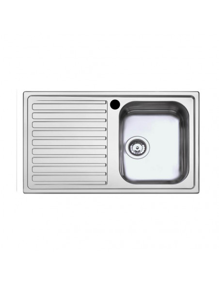 Lavello incasso a 1 vasca gocciolatoio sinistro 86x50 cm - SAXT331A