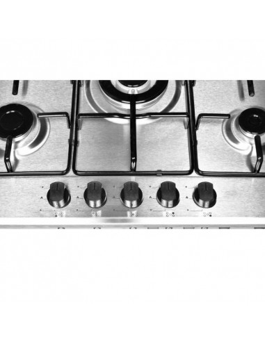 Piano cottura gas in acciaio inox 5... Piano cottura gas in acciaio inox 5...