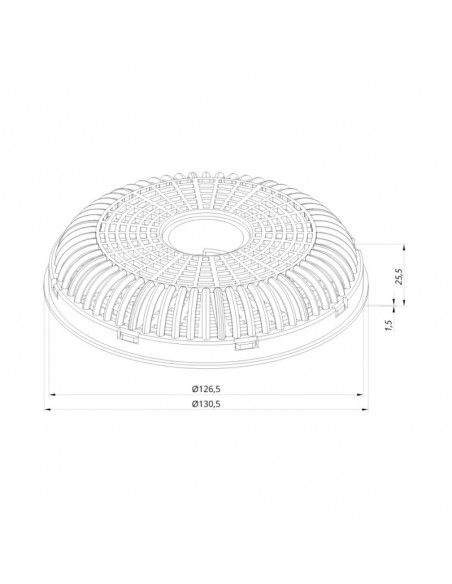 Coppia filtro carbone per cappa Gruppo52-72 Eolo90