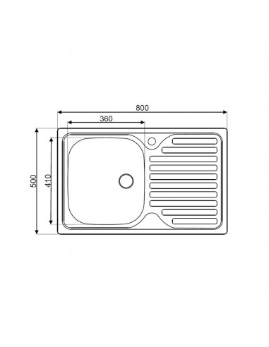 Lavello appoggio 1 vasca e...