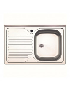 Lavello appoggio 1 vasca e gocciolatoio SA216 sinistro